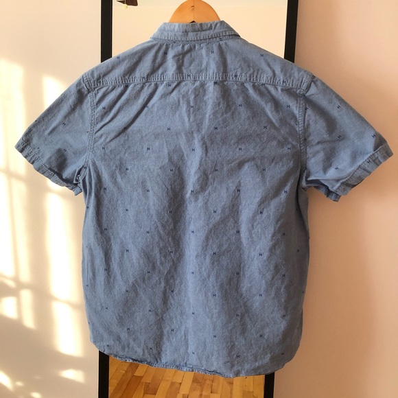 HUF button-down payday chambray denim-style shirt - Picture 9 of 11